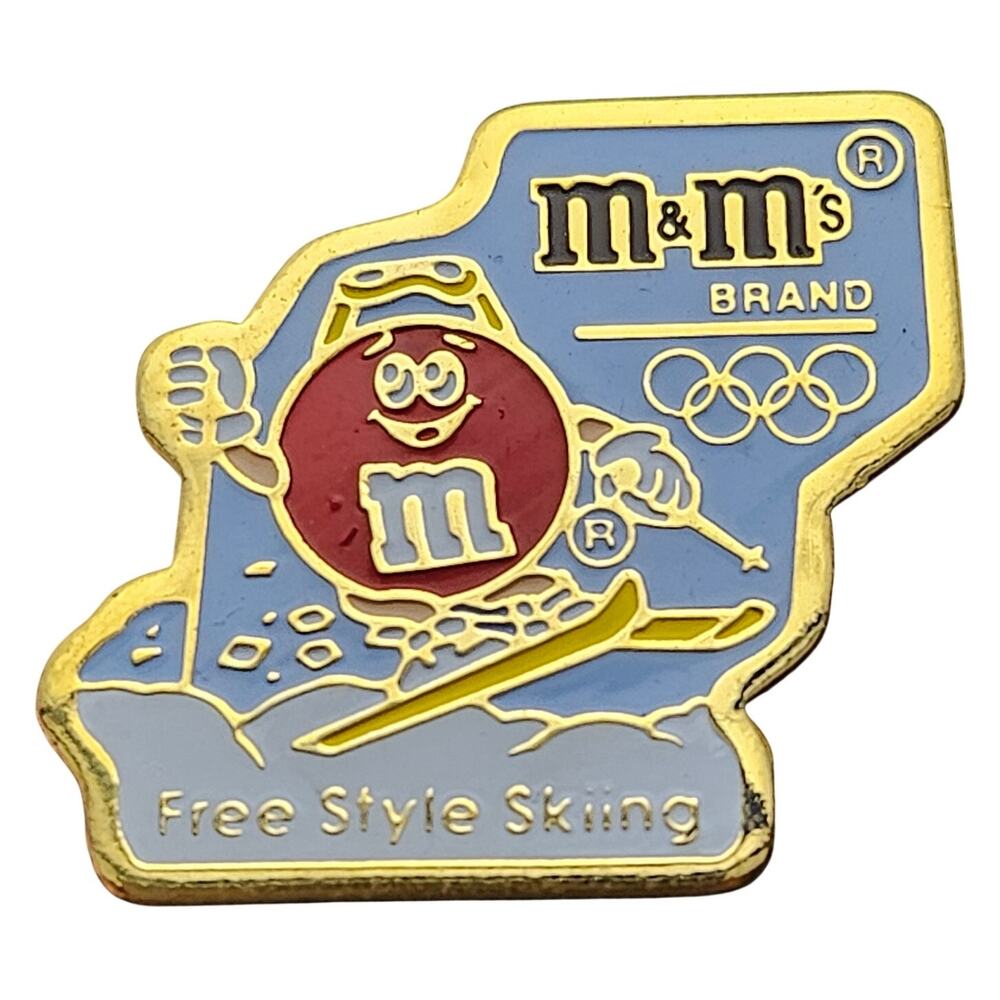 1991 Canadian Olympic Association Free Style Skiing M&M Pin 1992 Winter France